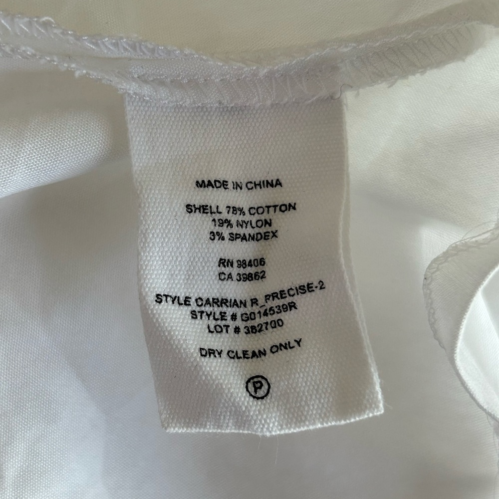 Theory Carrian R Precise Peplum Top In White. Wom… - image 7